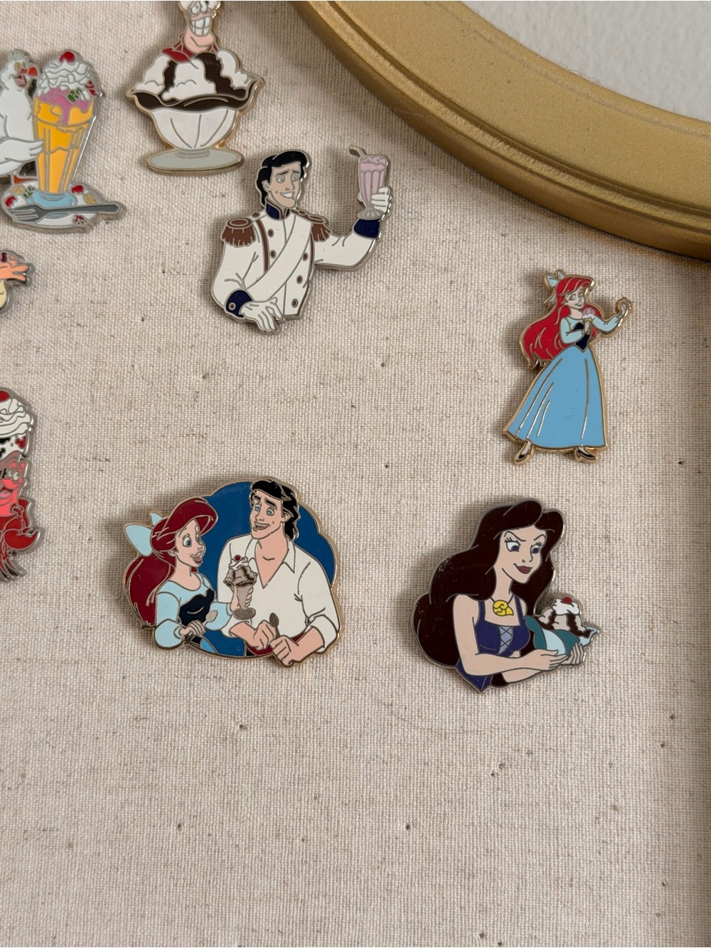 Disney The Little Mermaid PTD Enamel Pin Lot - Ariel & Friends